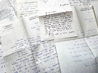 1960s - 20 letters sent to a French doctor during 1960s - The letters he received came from his family, other doctors or chess enthusiasts