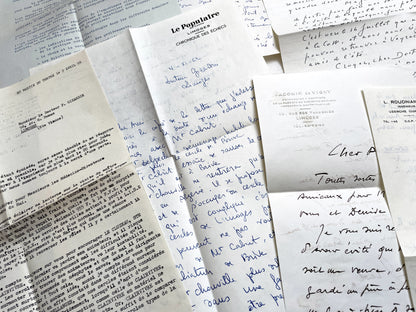 1960s - 20 letters sent to a French doctor during 1960s - The letters he received came from his family, other doctors or chess enthusiasts