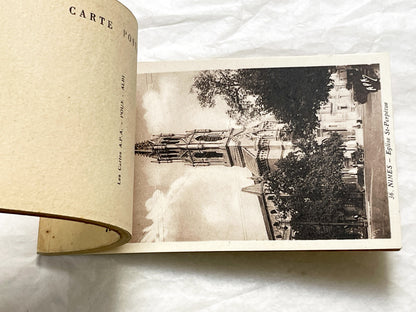 1920s - Vintage Nîmes Postcard Booklet - French Souvenir Album of Gard Landmarks - 12 Detachable Historical Photo Cards