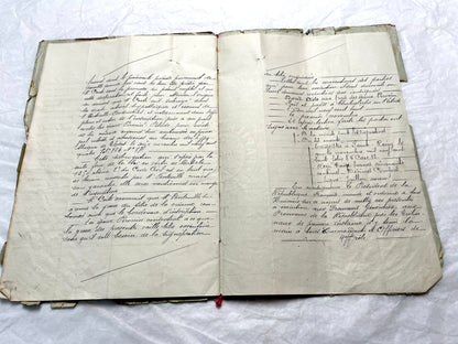 1900s French Notarial Act - Historical handwritten legal document with 'République Française' seal.