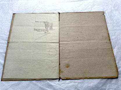 1870s French Notarial Act document with ornate handwritten script, Imperial stamp, and embossed seal.