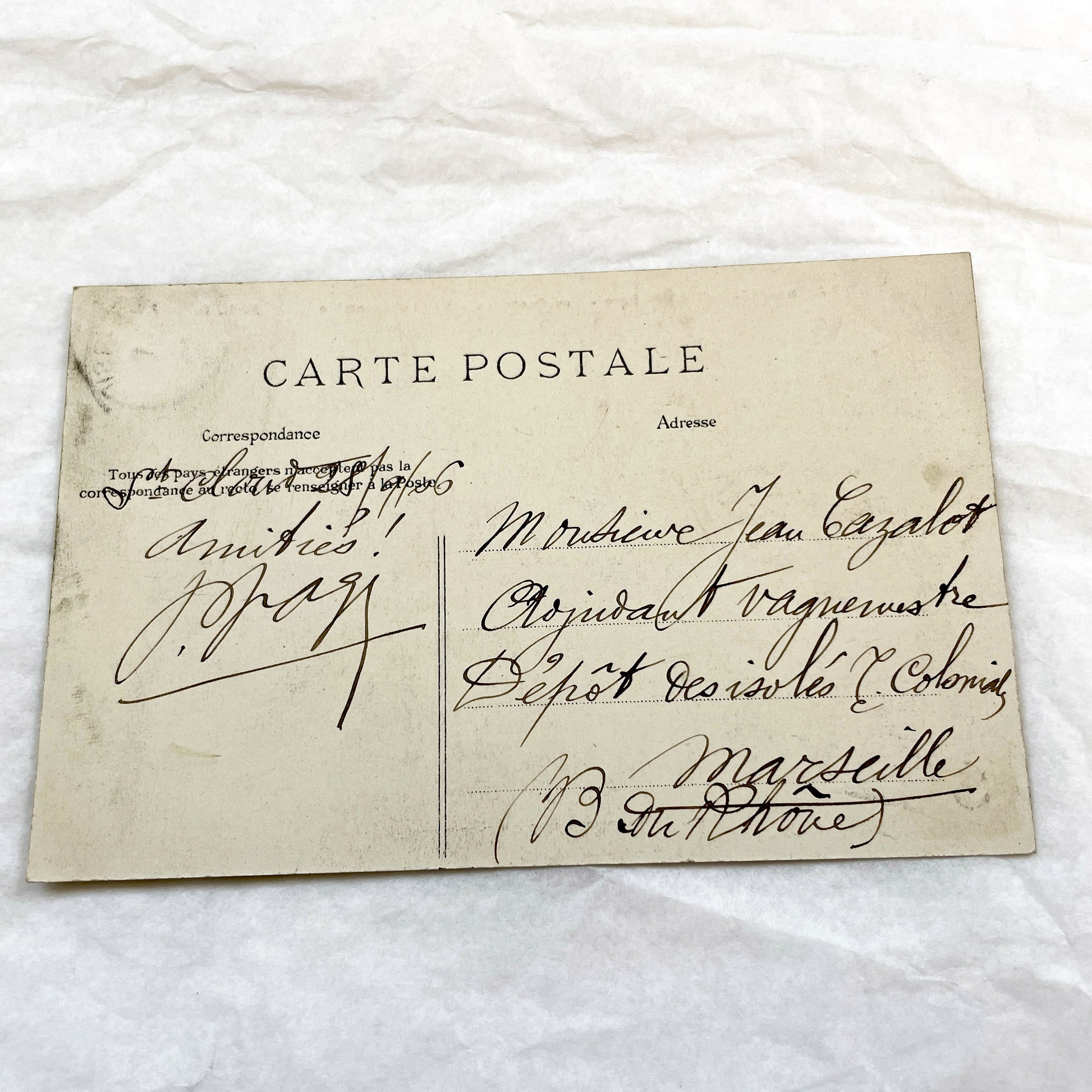 1900s - Vintage Saint-Cloud Parc Les Cascades Postcard - Historic French Fountain Landscape View - Original Black & White Paris Area