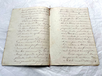 Mid 19th Century French Notarial Act from 1862, featuring handwritten script, official court seals, and red string binding.