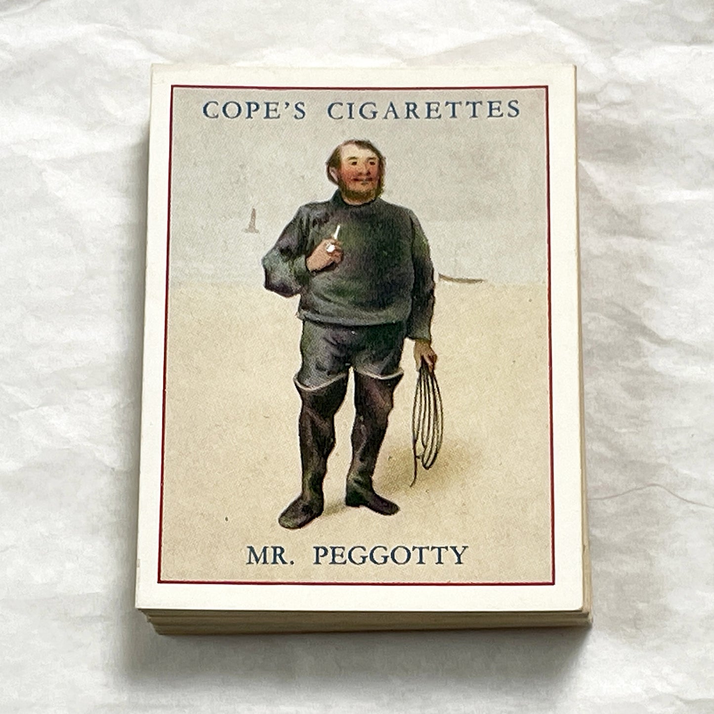 1930s - Cope's Cigarettes Mr. Peggotty Dickens Character Series Tobacco Card - Vintage Literary Collectible Advertising Item