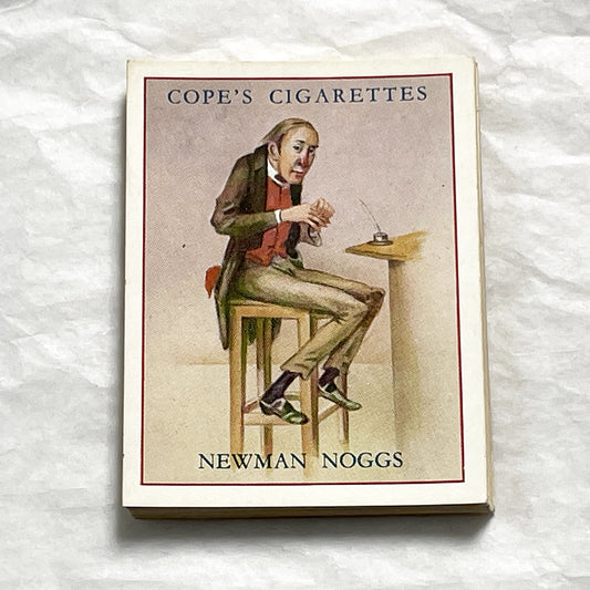 1930s - Vintage Cope's Cigarette Card - Newman Noggs Dickens Character Series Collectible - Early 20th Century Tobacco Memorabilia