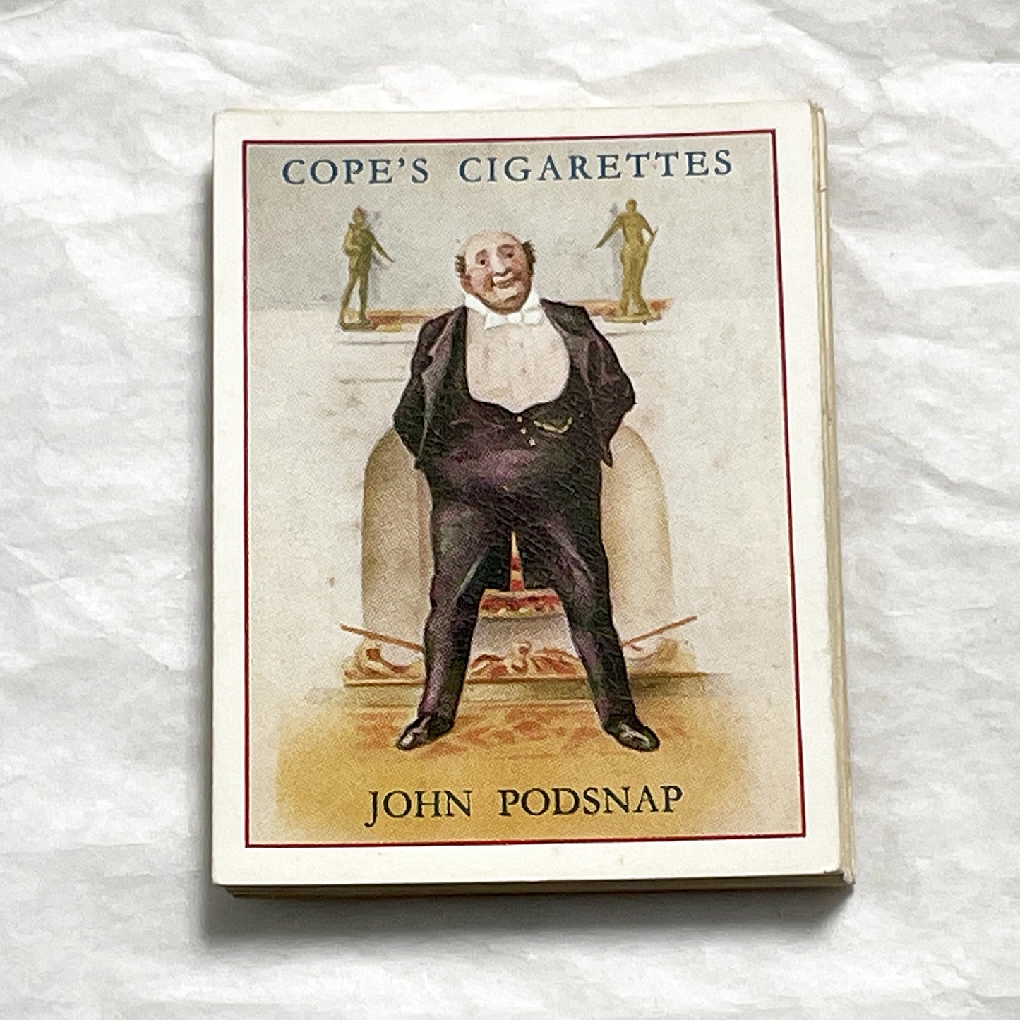 1930s - Vintage Cigarette Card - Cope's Dickens Character Series - John Podsnap - Collectible Tobacco Advertising Memorabilia Art Print
