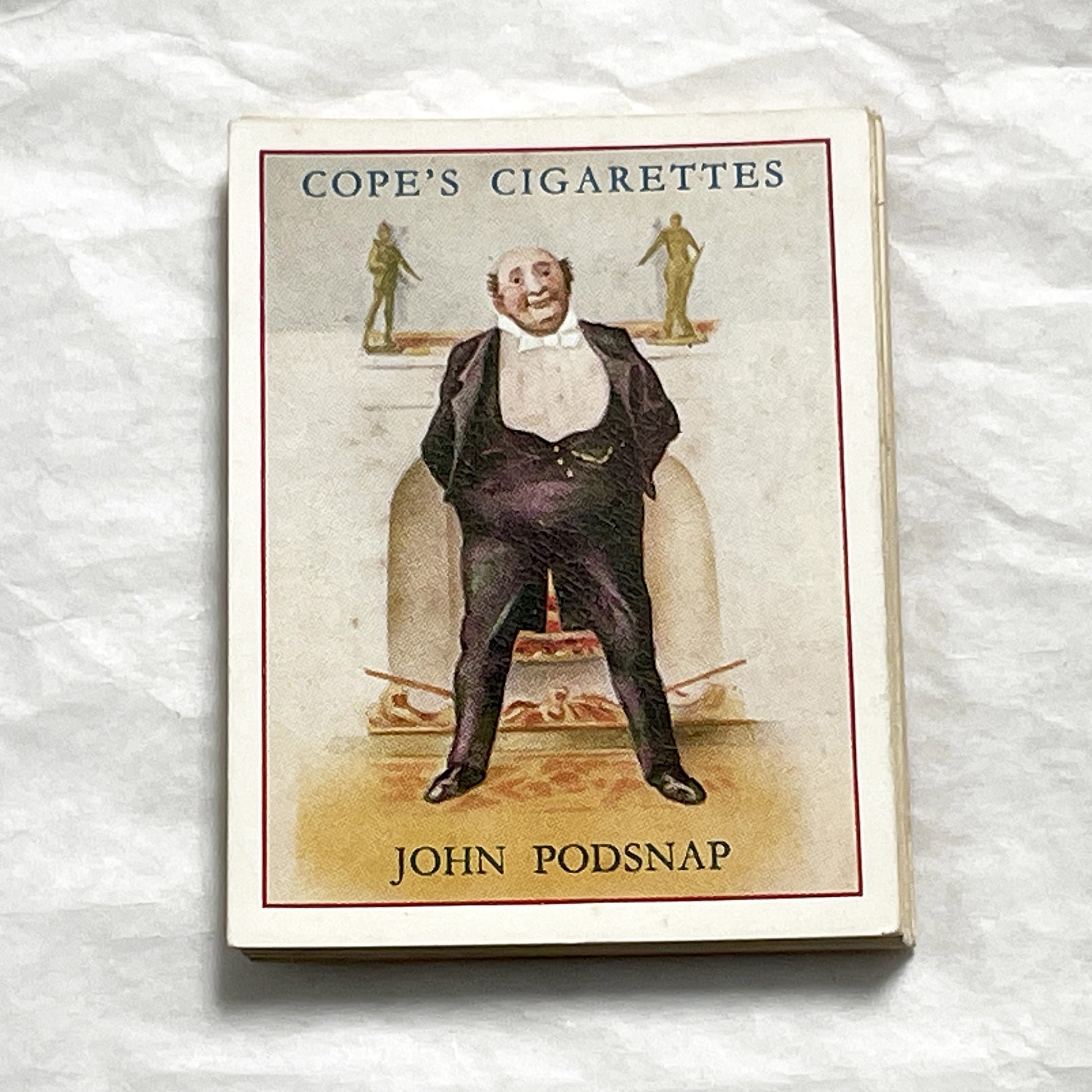 1930s - Vintage Cigarette Card - Cope's Dickens Character Series - John Podsnap - Collectible Tobacco Advertising Memorabilia Art Print