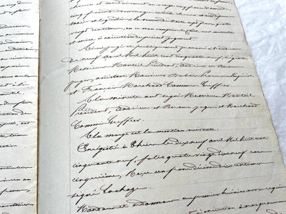 1800s French notarial act with handwritten text and imperial seals featuring a figure of justice and an eagle.