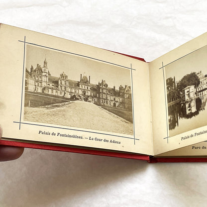 1900s - Vintage Photo Album - Souvenir of Fontainebleau Palace and Forest Views - Historic French Landmark Photography Collection