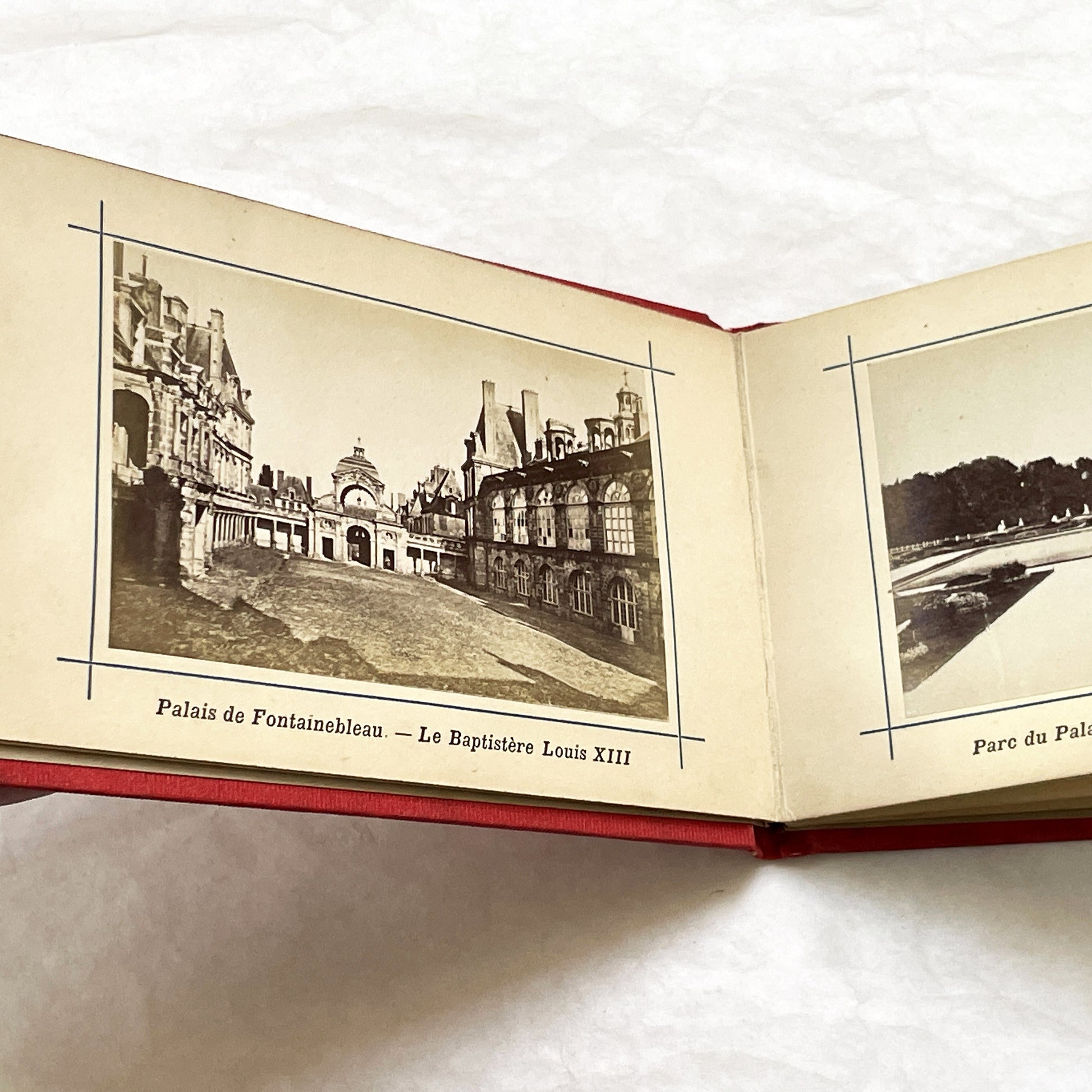 1900s - Vintage Photo Album - Souvenir of Fontainebleau Palace and Forest Views - Historic French Landmark Photography Collection