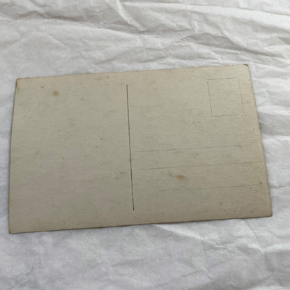 1910s - Vintage French Boudoir Postcard - Photograph of Romantic Couple in Bed - Antique Edwardian Era - Intimate Scene - Love Message