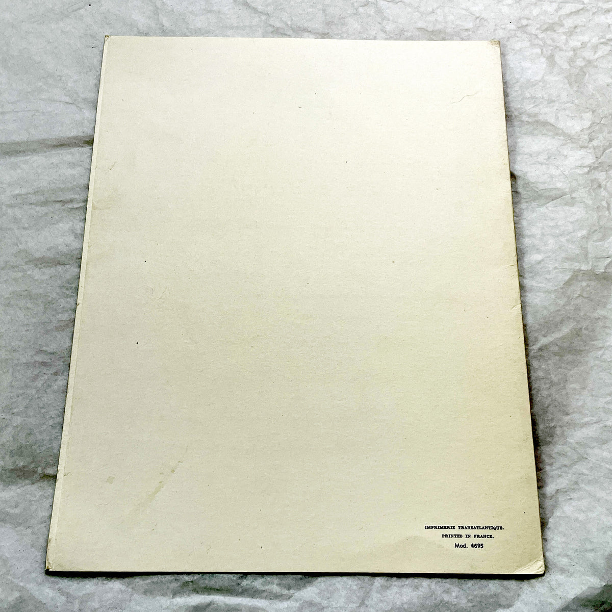 1960s - Vintage French Line Menu from SS Flandre Ship - Gala Dinner New Year's Eve 1961 - Versailles Art Cover - Collectible Ocean Liner