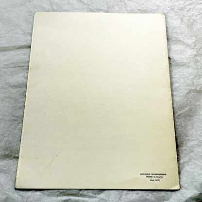 1960s - Vintage French Line Menu from SS Flandre Ship - Gala Dinner New Year's Eve 1961 - Versailles Art Cover - Collectible Ocean Liner