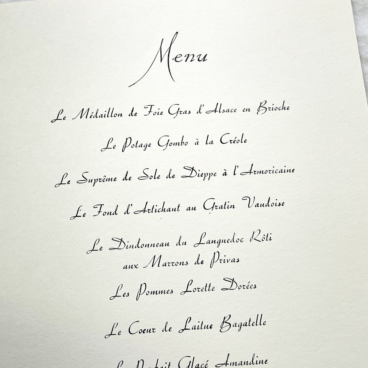 1960s - Vintage French Line Menu from SS Flandre Ship - Gala Dinner New Year's Eve 1961 - Versailles Art Cover - Collectible Ocean Liner