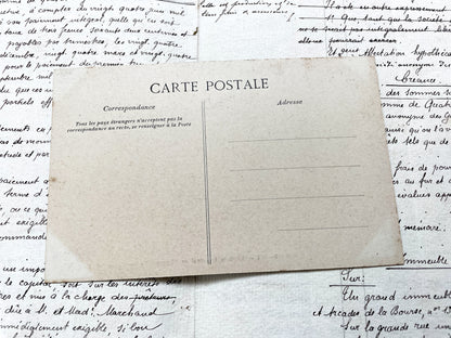 1910s - Paris Opera House Vestibule - French Landmark Architecture Postcard - Grand Opéra Garnier Hall View - Vintage Black and White