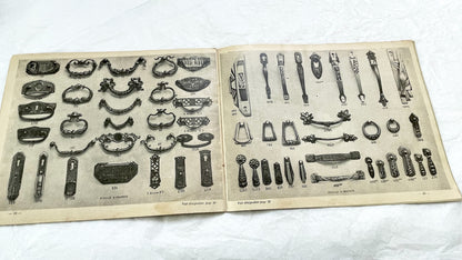 1930s - Vintage French Cabinetry Catalog Album - Antique Furniture Hardware - Wood Turnings - Sculptures - Architectural Moldings