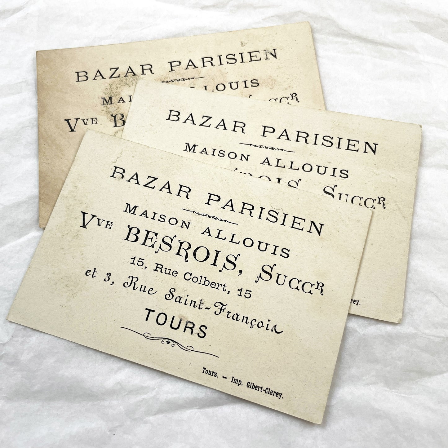 Late 19th - Antique French Chromo Cards - Victorian Children Illustrations - Humorous Sentimental Rhymes - Collectible Ephemera