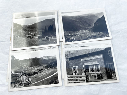 1950s - 20 Vintage French Alps Col des Aravis Photos - Annecy Chamonix Road - Scenic Views - Historic Savoie Travel Memorabilia