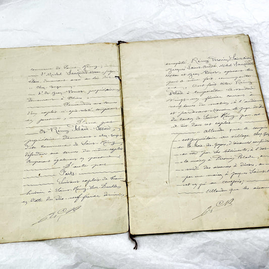 Late 19th Century - French Legal Document - Final Judgment for Property Dispute - Historic Legal Record - 1896