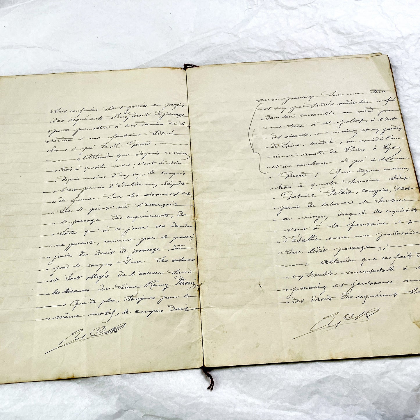 Late 19th Century - French Legal Document - Final Judgment for Property Dispute - Historic Legal Record - 1896