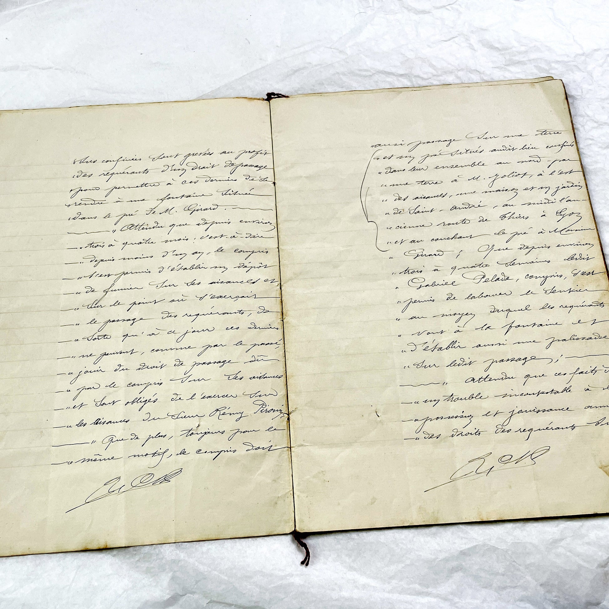 Late 19th Century - French Legal Document - Final Judgment for Property Dispute - Historic Legal Record - 1896