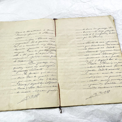 Late 19th Century - French Legal Document - Final Judgment for Property Dispute - Historic Legal Record - 1896