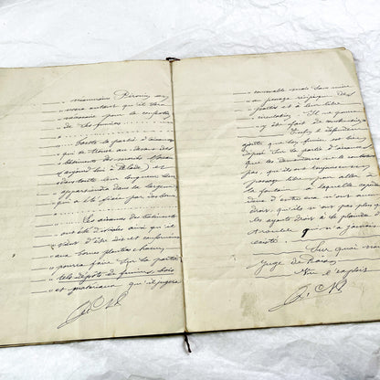 Late 19th Century - French Legal Document - Final Judgment for Property Dispute - Historic Legal Record - 1896