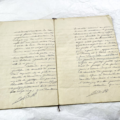 Late 19th Century - French Legal Document - Final Judgment for Property Dispute - Historic Legal Record - 1896