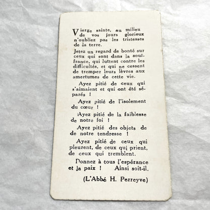 1900s - Vintage Holy Card featuring Virgin Mary - Immaculate Conception Devotional Prayer Card - Religious Ephemera