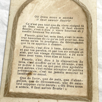 1900s - Vintage Religious Devotional Card - Madonna and Child with Angels - Antique French Prayer Card - Art Print