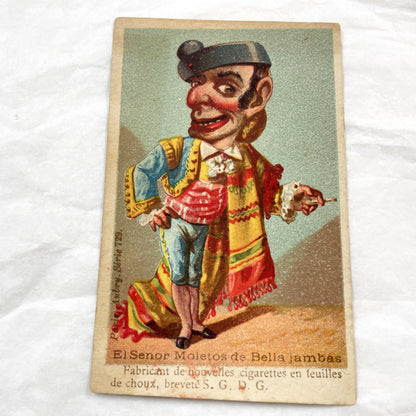 Late 19th Century - French Advertising Trade Cards - Set of Three Humorous Chromos - Caricature Collectibles - Vitry-le-François  Ads