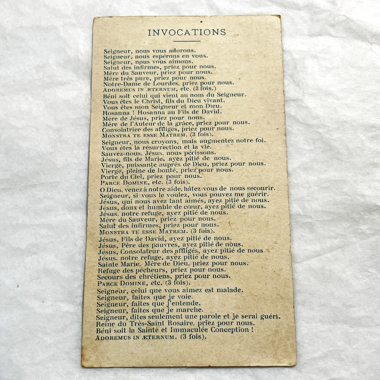 1900s - Antique French Sacred Heart Jesus Prayer Card - Religious Devotion - Vintage Catholic Holy Card - Spiritual Artifact