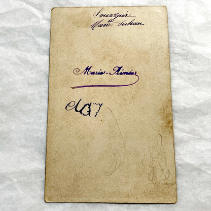 1900s - Vintage Religious Holy Card Virgin Mary Jesus Child - Antique French Prayer Card - Catholic Devotion Art Collectible Ephemera