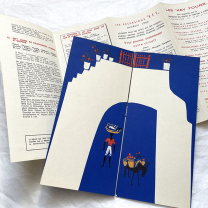 1960s - Vintage Greece Travel Brochures - Key Tours Excursions - Olympia Cyclades Mykonos Delos - Mid Century Modern Greek Tourism Ephemera