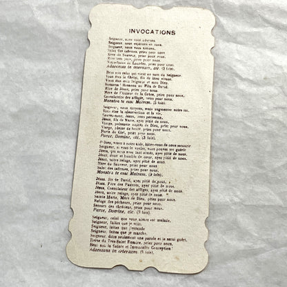 1900s - Vintage French Religious Holy Prayer Cards - Our Lady of Lourdes and Notre-Dame des Malades - Catholic Devotional Ephemera