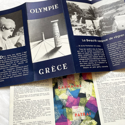 1960s - Greece Travel Brochures - Vintage Ephemera - Key Tours - Athens Crete Peloponnese Patras - Historical Tourist Souvenirs