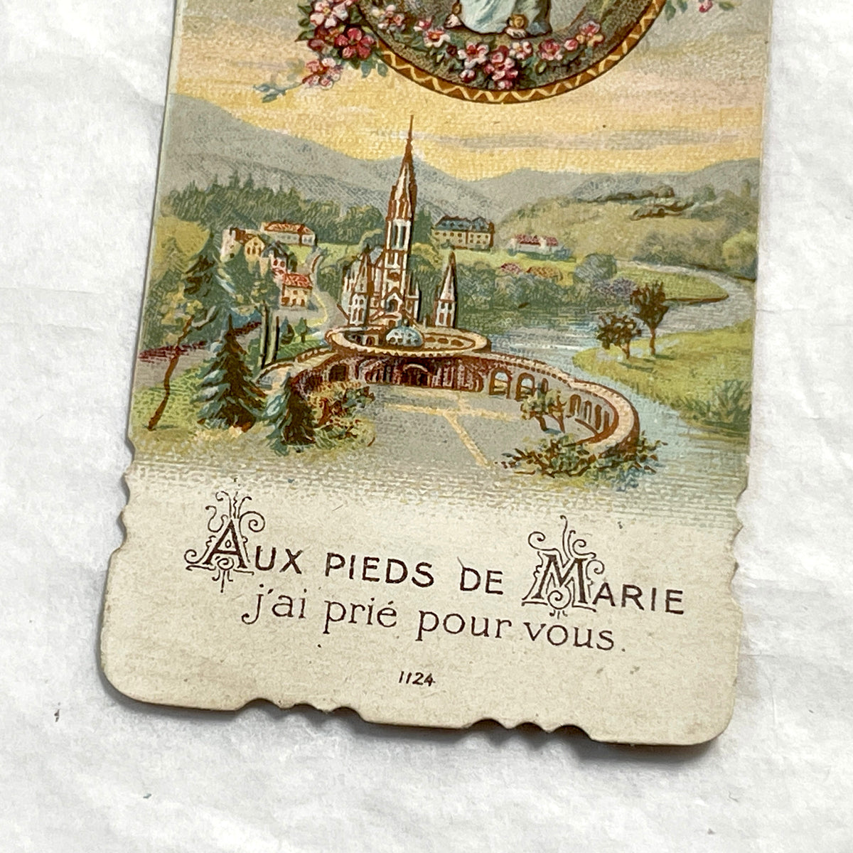 1900s - 3 Vintage French Catholic Prayer Cards - Holy Pictures with Saints and Virgin Mary - Devotional Religious Ephemera - Sacred Art