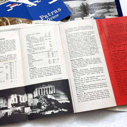 1960s - Greece Travel Brochures - Vintage Ephemera - Key Tours - Athens Crete Peloponnese Patras - Historical Tourist Souvenirs