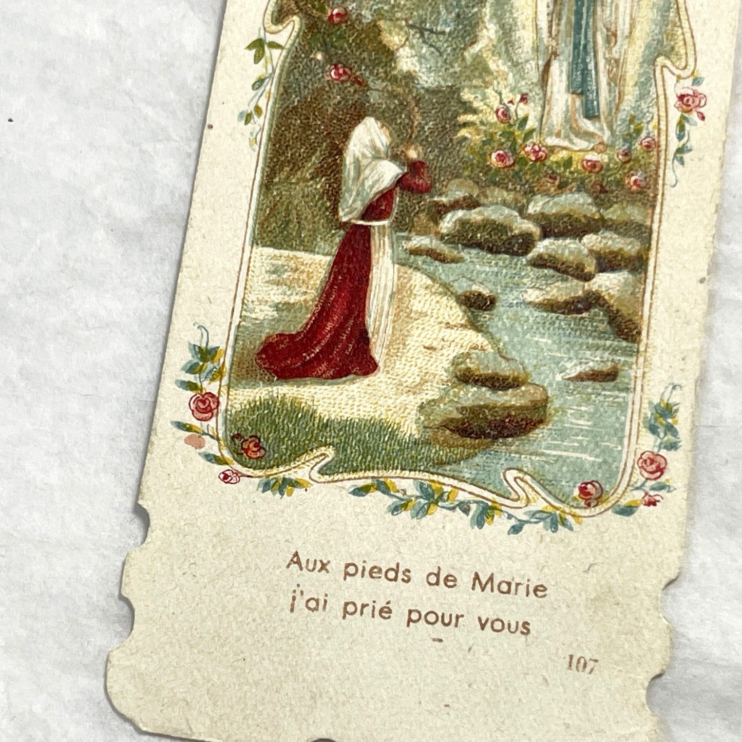 1900s - 3 Vintage French Religious Holy Cards - Saint Jean Marie Vianney Lourdes Shrine Prayer Images - Catholic Devotional Ephemera Set