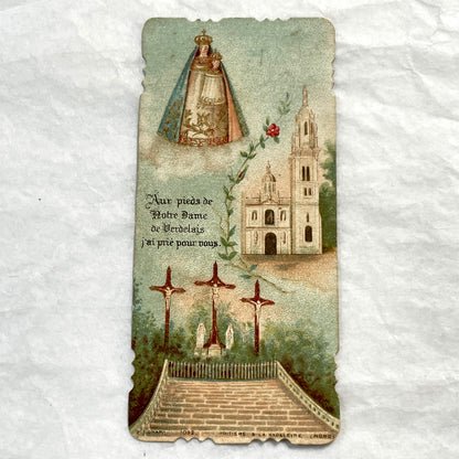 1910s - 3 Vintage French Religious Holy Cards - Our Lady of Verdelais, Montligeon, Liesse - Pope Pius X Prayer - Catholic Ephemera