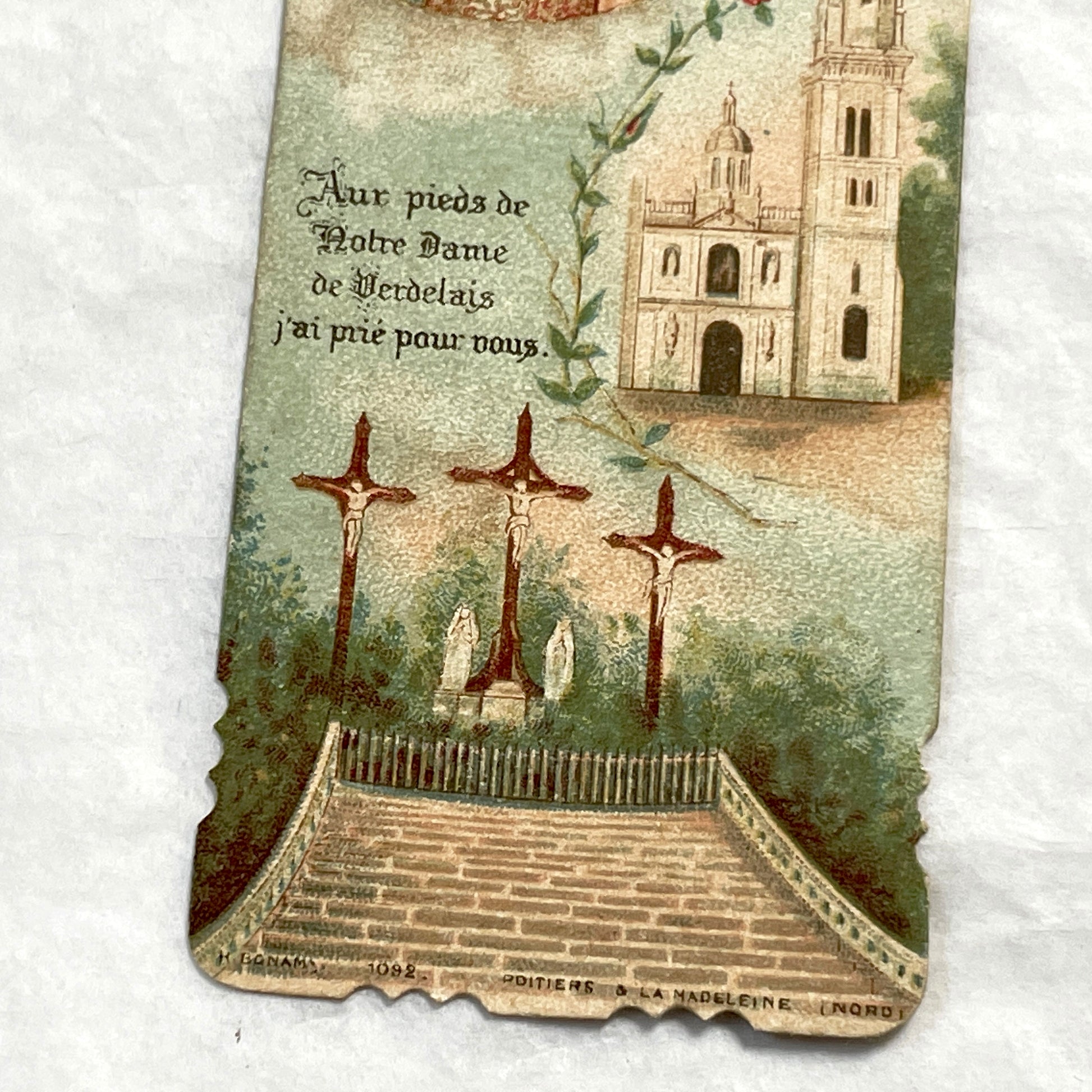 1910s - 3 Vintage French Religious Holy Cards - Our Lady of Verdelais, Montligeon, Liesse - Pope Pius X Prayer - Catholic Ephemera