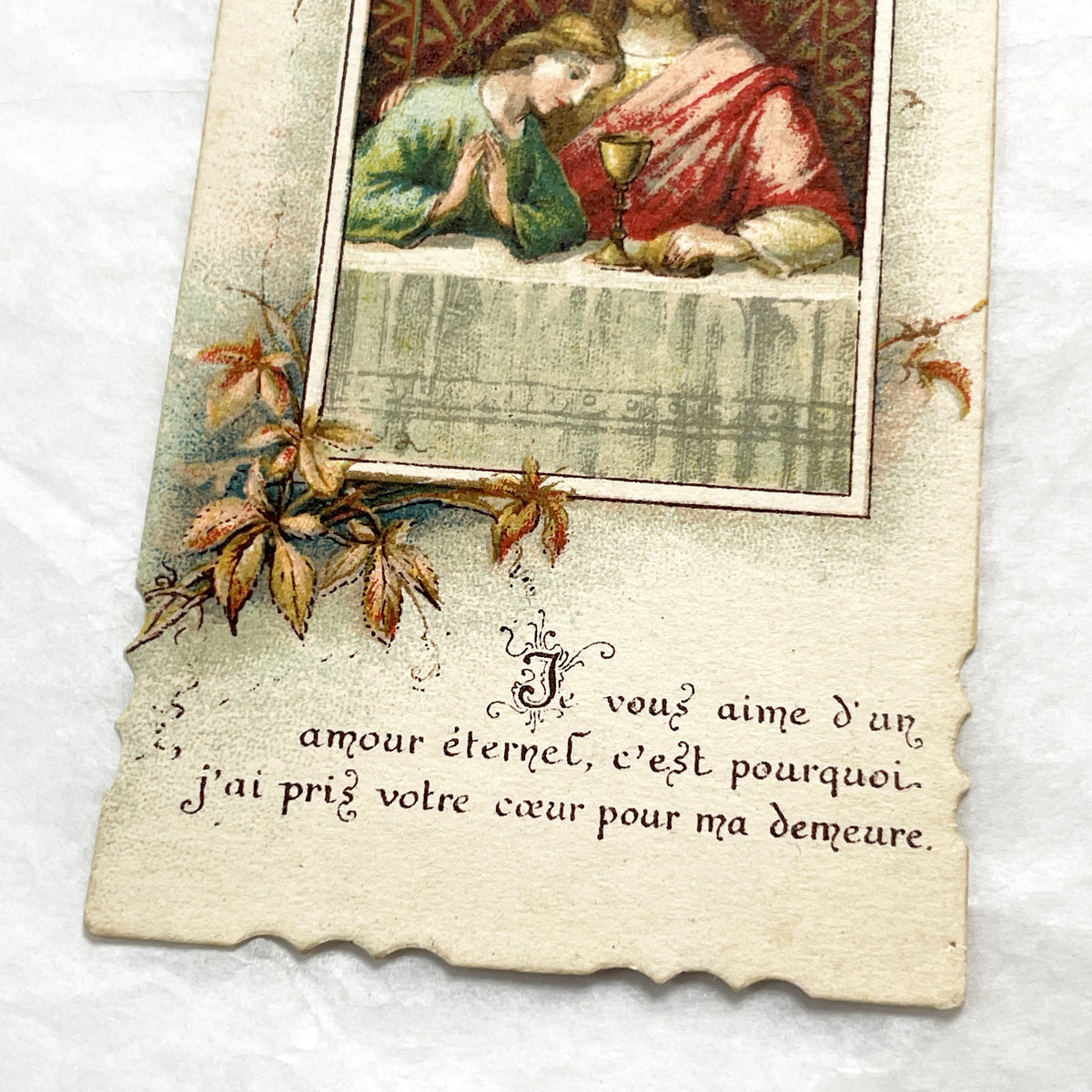 1900s - Antique French Religious Communion Cards - Vintage Sacred Art Ephemera - First Communion Souvenir - Christian Collectibles