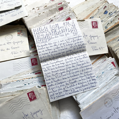 1960s - 1970s - 5 or 10 letters from a mother to her daughter and her son-in-law - Handwritten letters in their envelope