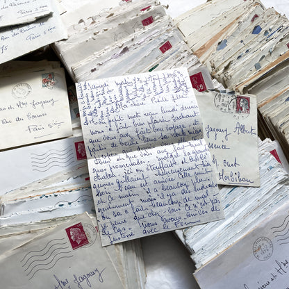 1960s - 1970s - 5 or 10 letters from a mother to her daughter and her son-in-law - Handwritten letters in their envelope
