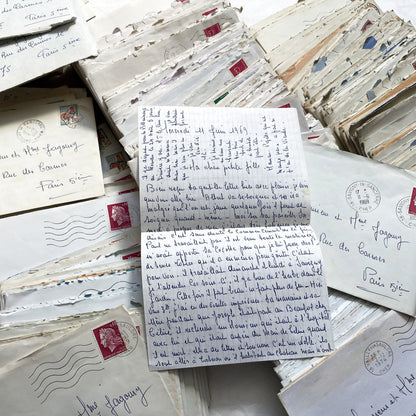 1960s - 1970s - 5 or 10 letters from a mother to her daughter and her son-in-law - Handwritten letters in their envelope