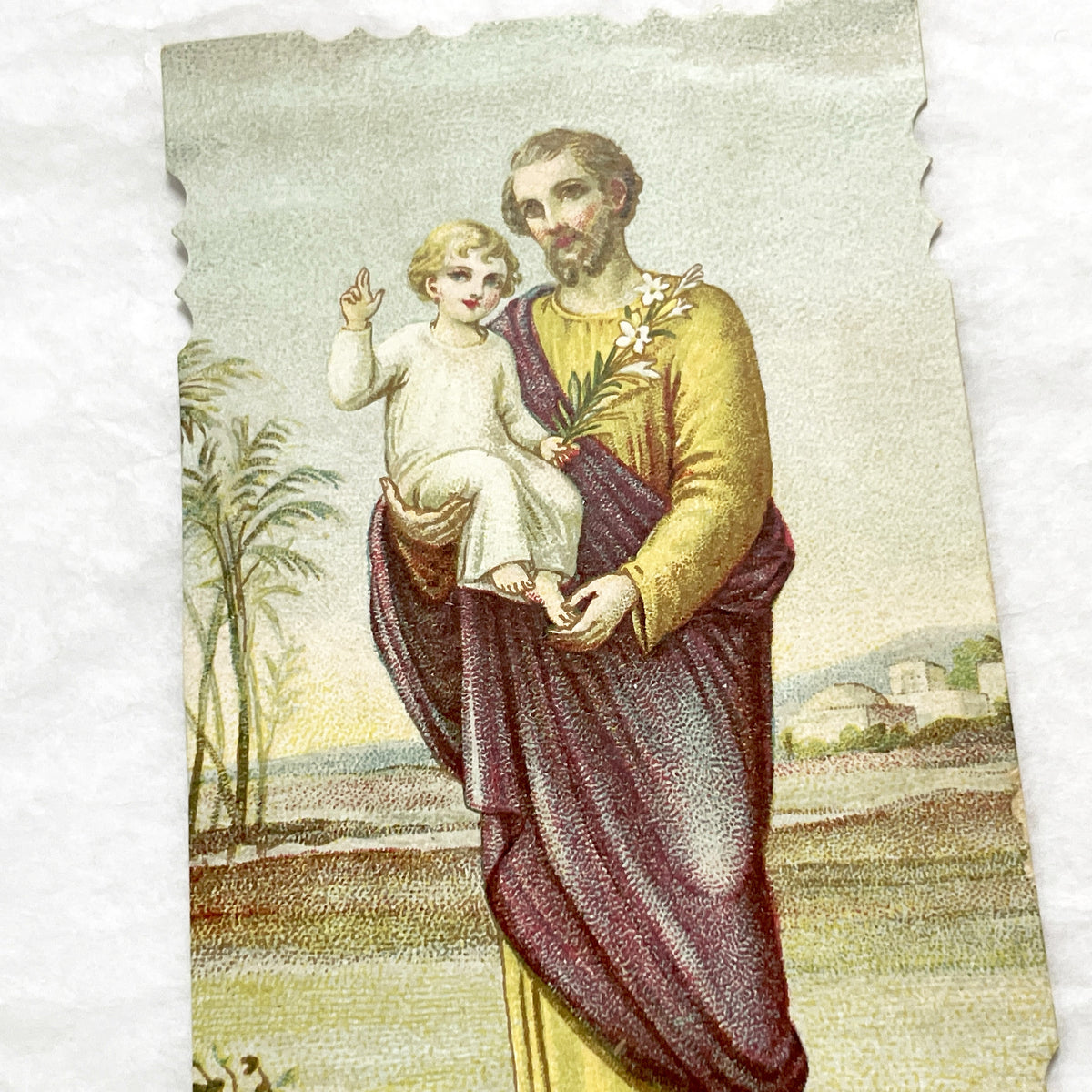 1900s - 2 Vintage French Religious Holy Cards - Jesus Devotional Ephemera - Catholic Prayer Art Collectibles - Antique Faith Keepsake