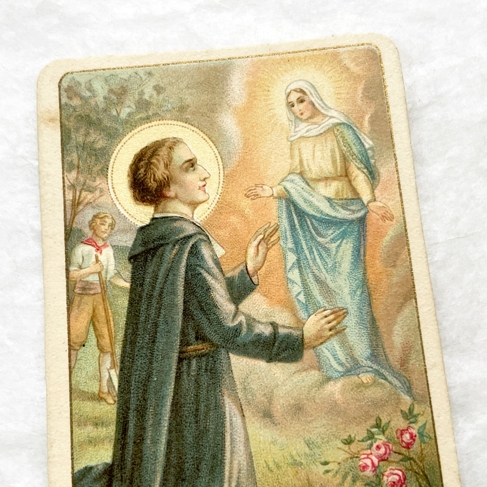 1910s - 2 Antique Catholic Holy Cards - Saint Louis de Montfort Devotional Art - Religious Ephemera for Collectors and Crafters