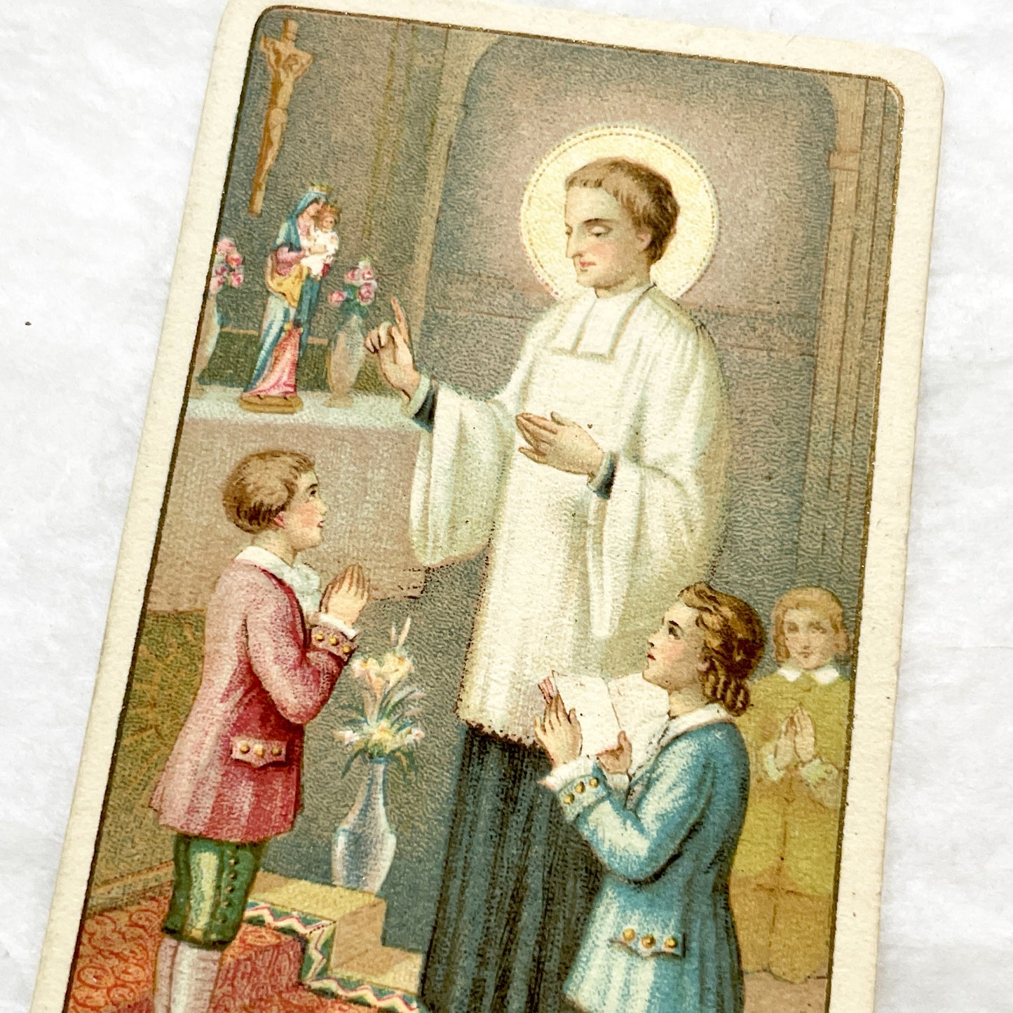 1910s - 2 Antique Catholic Holy Cards - Saint Louis de Montfort Devotional Art - Religious Ephemera for Collectors and Crafters