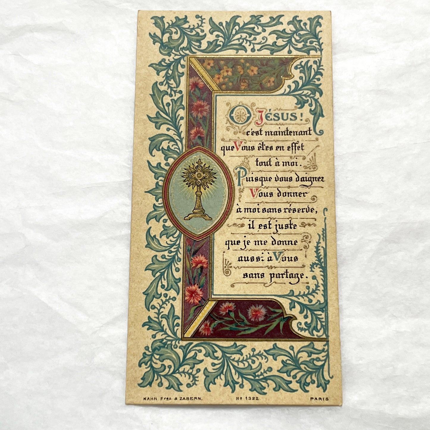 1900s - 3 Antique Holy Cards French Religious Ephemera - Our Lady of Lourdes - Sacred Art - Vintage Devotional Collectibles from Paris