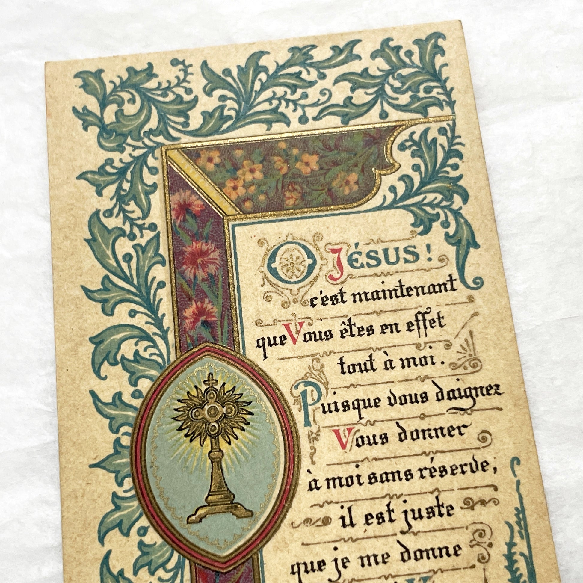 1900s - 3 Antique Holy Cards French Religious Ephemera - Our Lady of Lourdes - Sacred Art - Vintage Devotional Collectibles from Paris